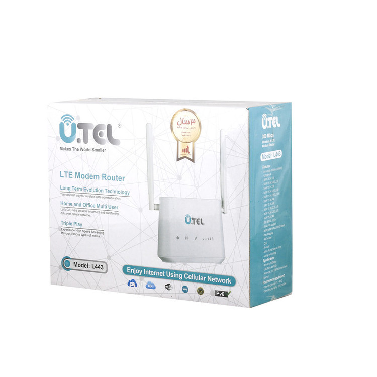 مودم روتر بی سیم 4G LTE آنلاک یوتل مدل L443