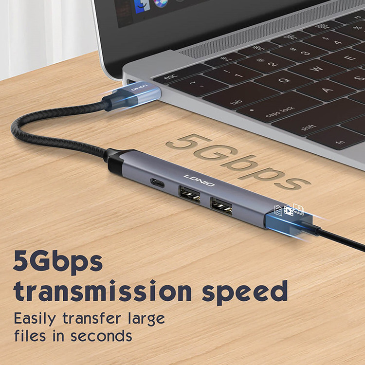 هاب 4 پورت USB-A الدینیو LDNIO مدل DS-44C