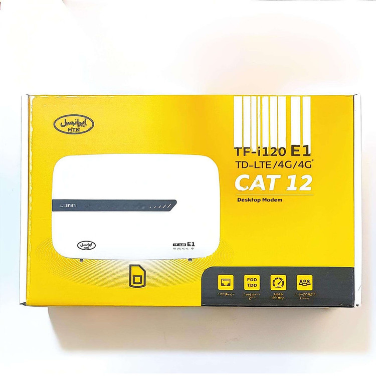 مودم ایرانسل مدل4G/TD-LTE TF-i120 E1 به همراه بسته 300 گیگ