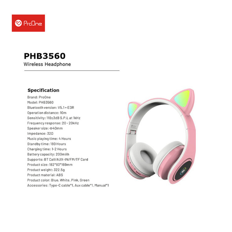 هدفون بلوتوثی پرووان مدل PHB3560