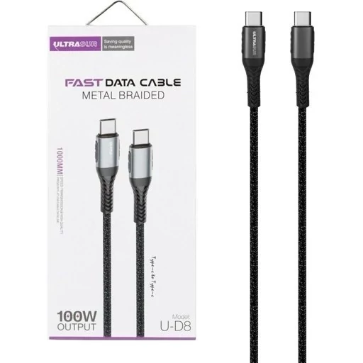 کابل فست شارژ Type-C به Type-C UltraSur مدل U-D8 عمده