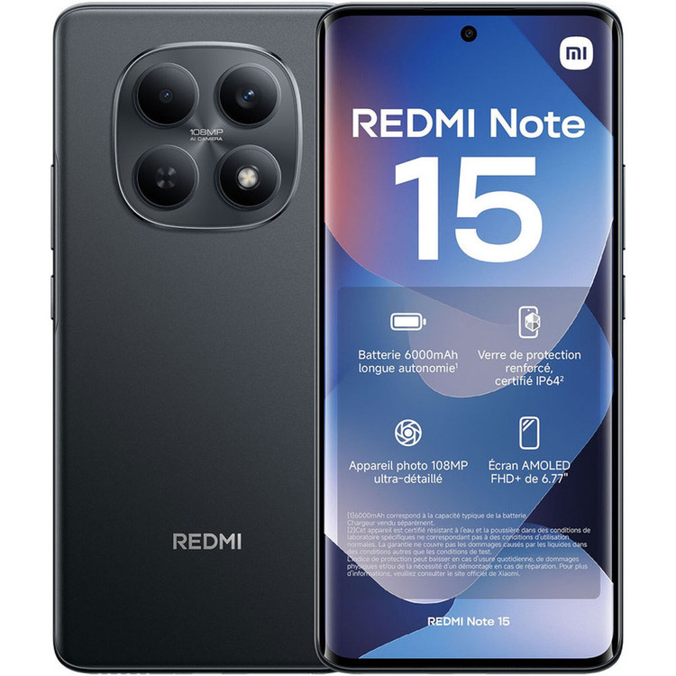 گوشی موبایل شیائومی مدل Redmi Note 15 4G دو سیم کارت ظرفیت 256 گیگابایت و رم 8 گیگابایت-گلوبال