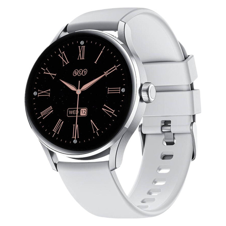 ساعت هوشمند کیو سی وای مدل MSU WATCH ELITE PUNCHING دارای قابلیت های صفحه نمایش رنگی، صفحه نمایش لمسی، کنترل موسیقی (Music Player)، قابلیت مکالمه از طریق بلوتوث بند سیلیکون
