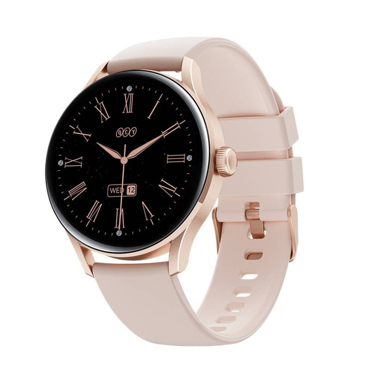 ساعت هوشمند کیو سی وای مدل MSU WATCH ELITE PUNCHING دارای قابلیت های صفحه نمایش رنگی، صفحه نمایش لمسی، کنترل موسیقی (Music Player)، قابلیت مکالمه از طریق بلوتوث بند سیلیکون