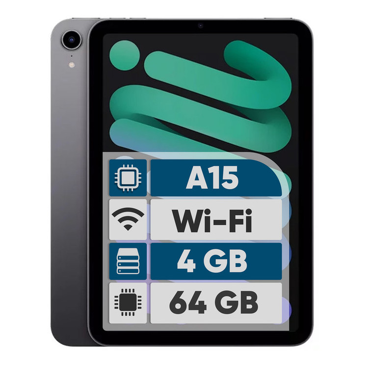 تبلت اپل(کارکرده) مدل iPad Mini 6th Generation 2021 Wi-Fi ظرفیت 64 گیگابایت و 4 گیگابایت رم